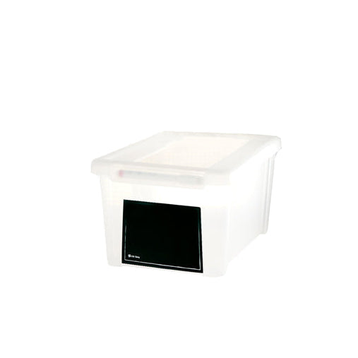 Pack de 10 Cajas Organizadoras Transparentes 5L con Etiqueta