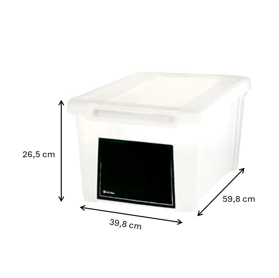 Pack de 6 Cajas Organizadoras 11L con Tarjeta Identificativa