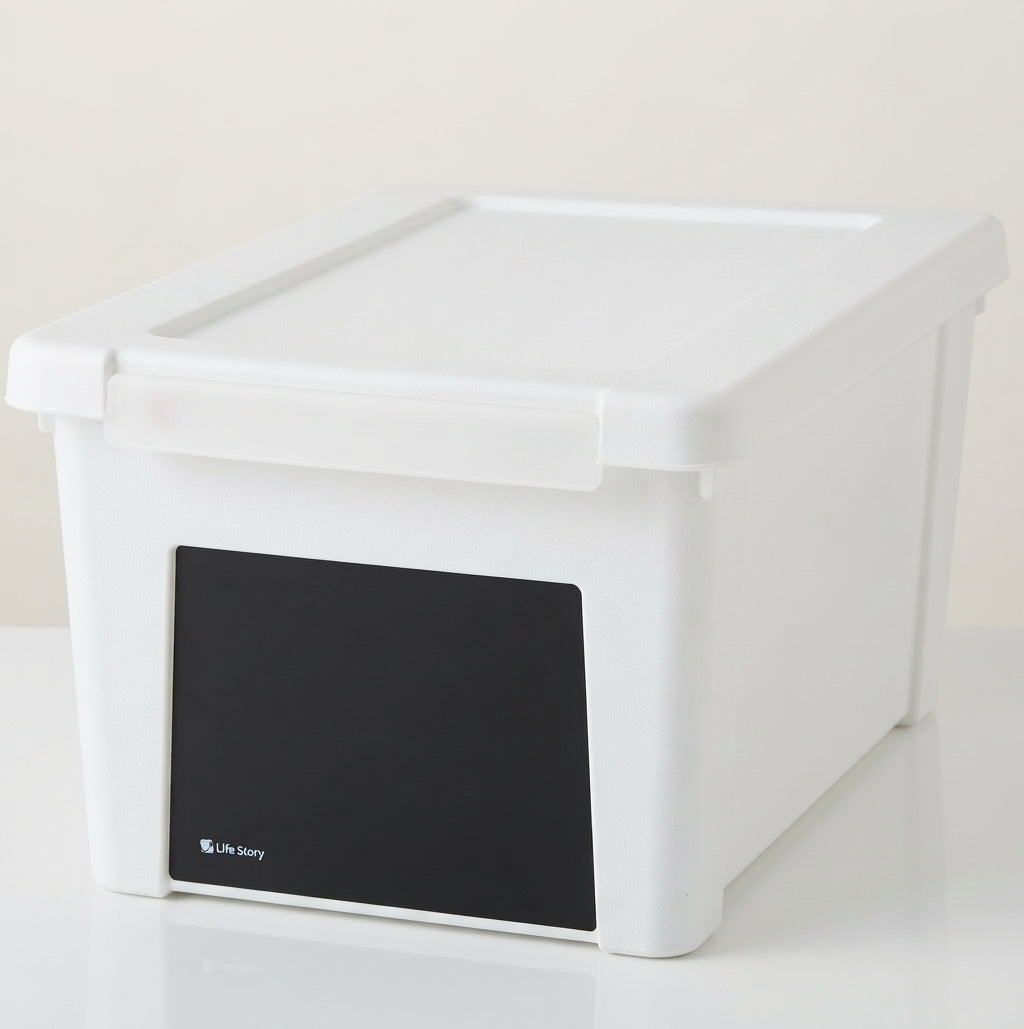Pack de 10 Cajas Organizadoras Transparentes 5L con Etiqueta