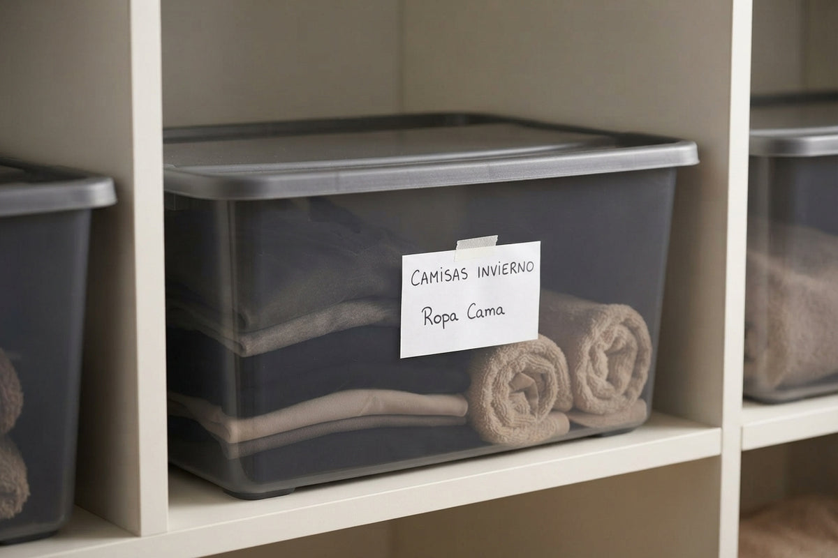 Pack de 10 Cajas Organizadoras con Tapa 6L