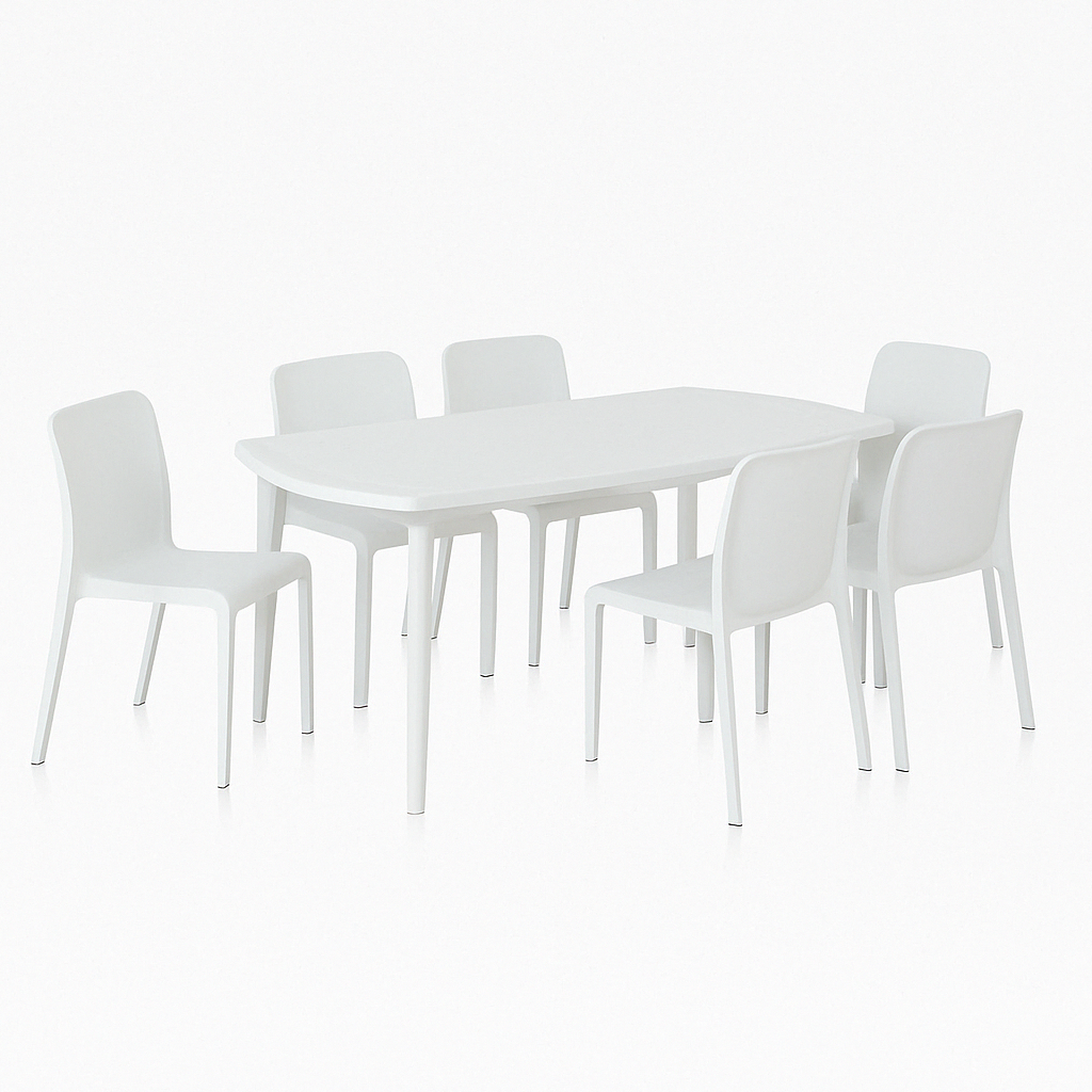 Atlanta Patio Set | Extendable Table + 6 Outdoor Chairs