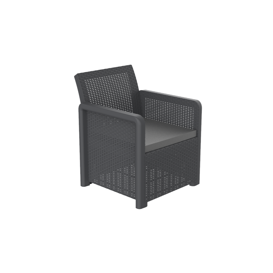 Nassau Tête-à-Tête Garden Set with Storage | Recycled Plastic Chairs and Table