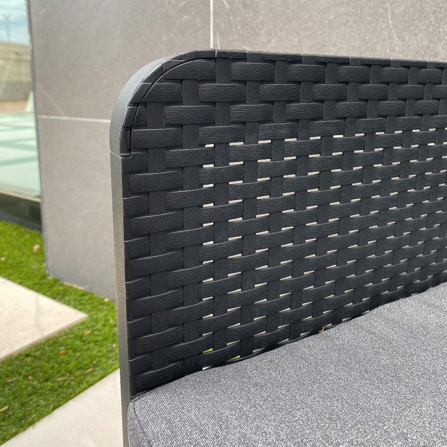 Nassau Tête-à-Tête Garden Set with Storage | Recycled Plastic Chairs and Table