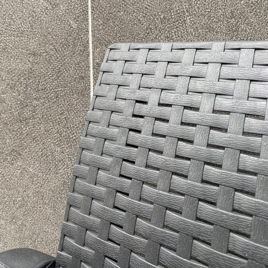 Nassau Confort Storage Graphite Garden Set | Sofa, Armchairs, and Table Made of Recycled Plastic