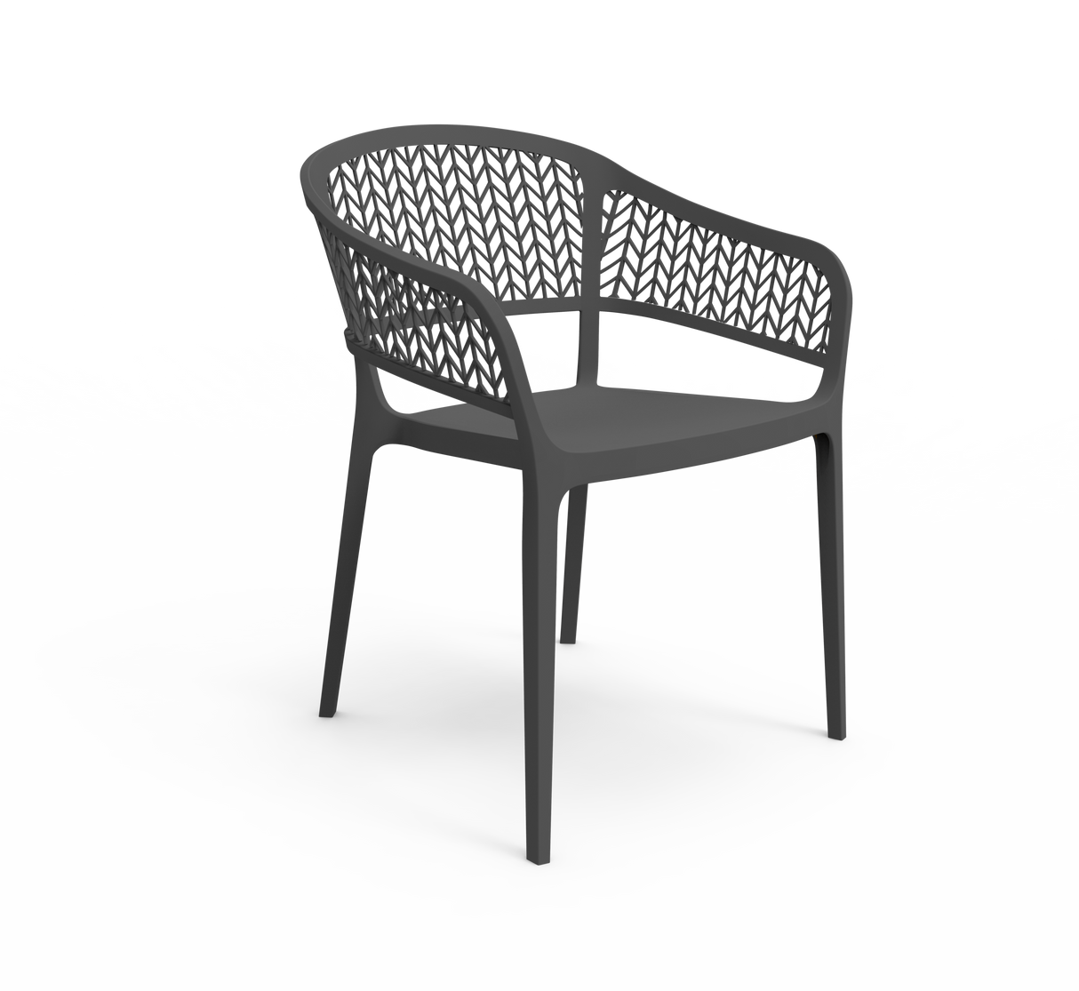 Pack de 4 Sillas Saona de Plástico Reciclado | Estilo Moderno y Confort