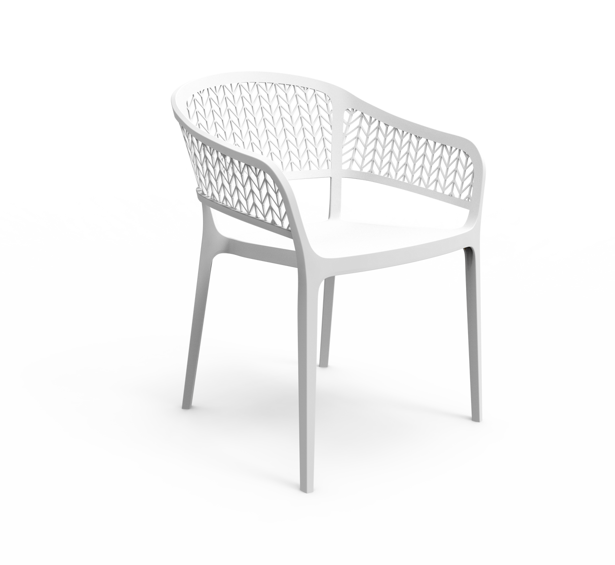 Pack de 4 Sillas Saona de Plástico Reciclado | Estilo Moderno y Confort