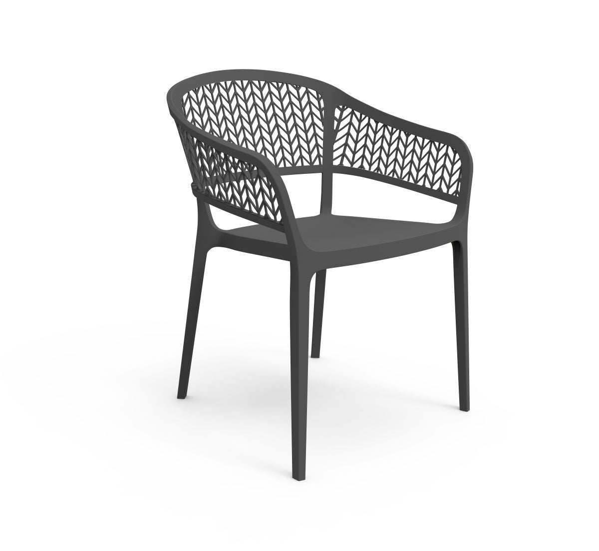 Pack de 4 Sillas Saona de Plástico Reciclado | Estilo Moderno y Confort