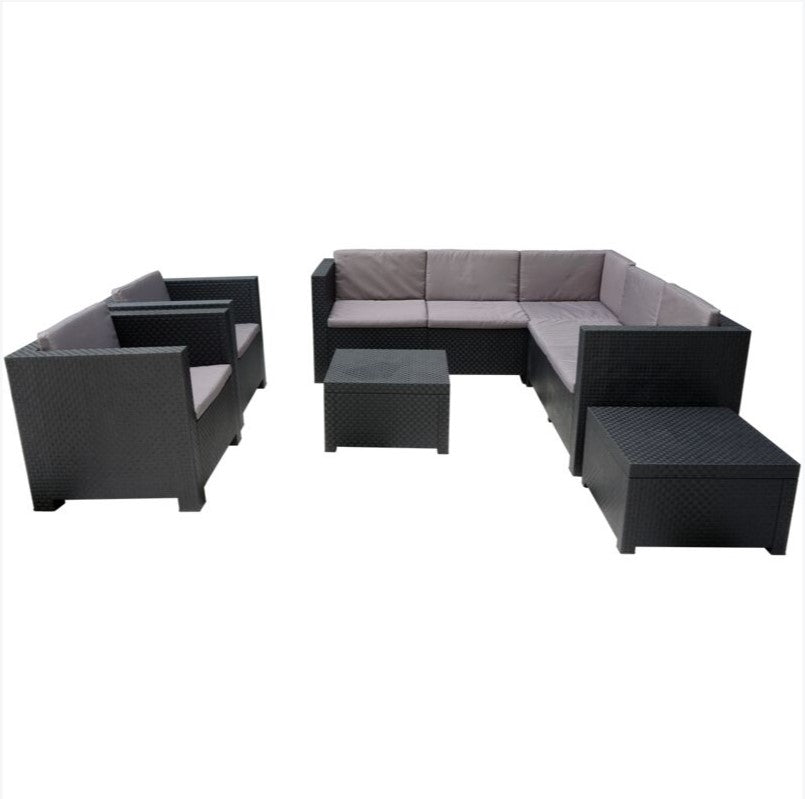 Recycled Plastic Garden Furniture Set - Greece | 7-Seater Set