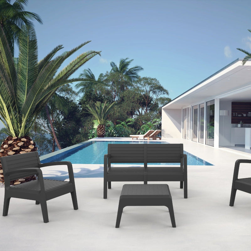 Conjunto de Jardín de Plástico Reciclado - Miami | Diseño Elegante y Duradero