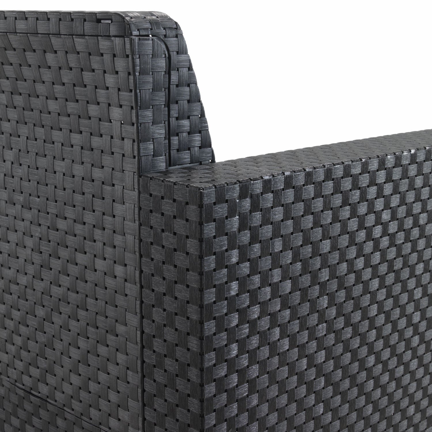 Conjunto de Muebles de Jardín de Plástico Reciclado - Evo Confort Antracita | Sofá y Sillón Exterior