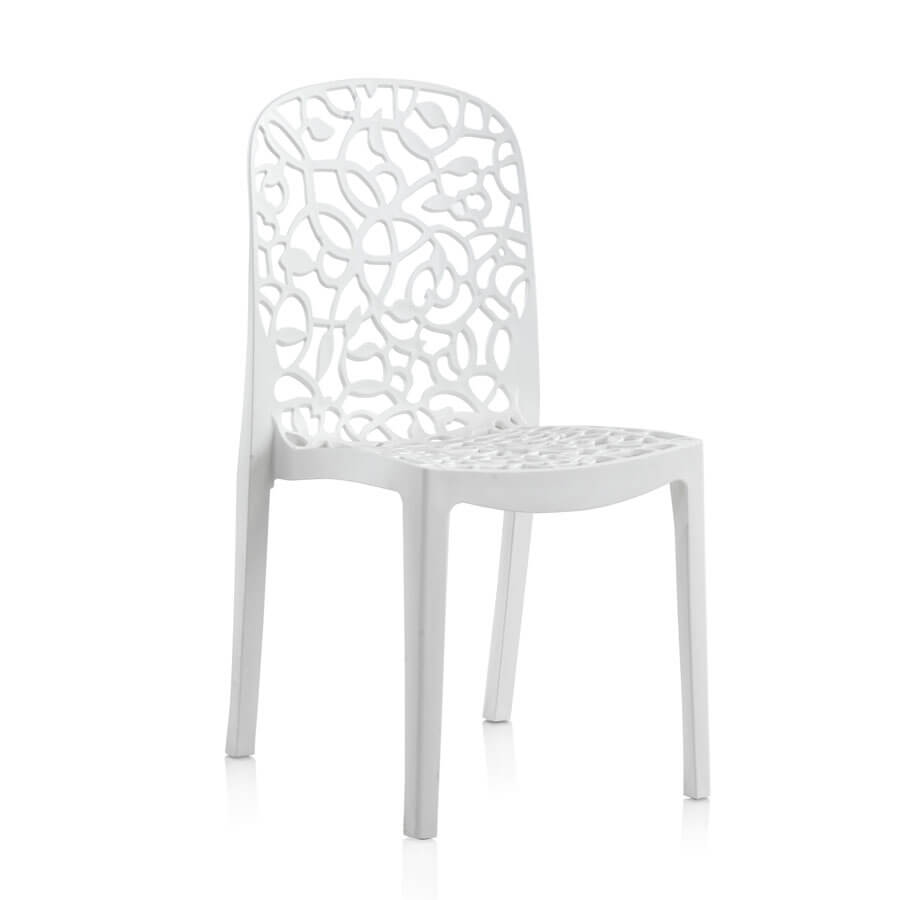 Pack of 6 Flora Chairs Made from Recycled Plastic | Sustainable and Durable Design