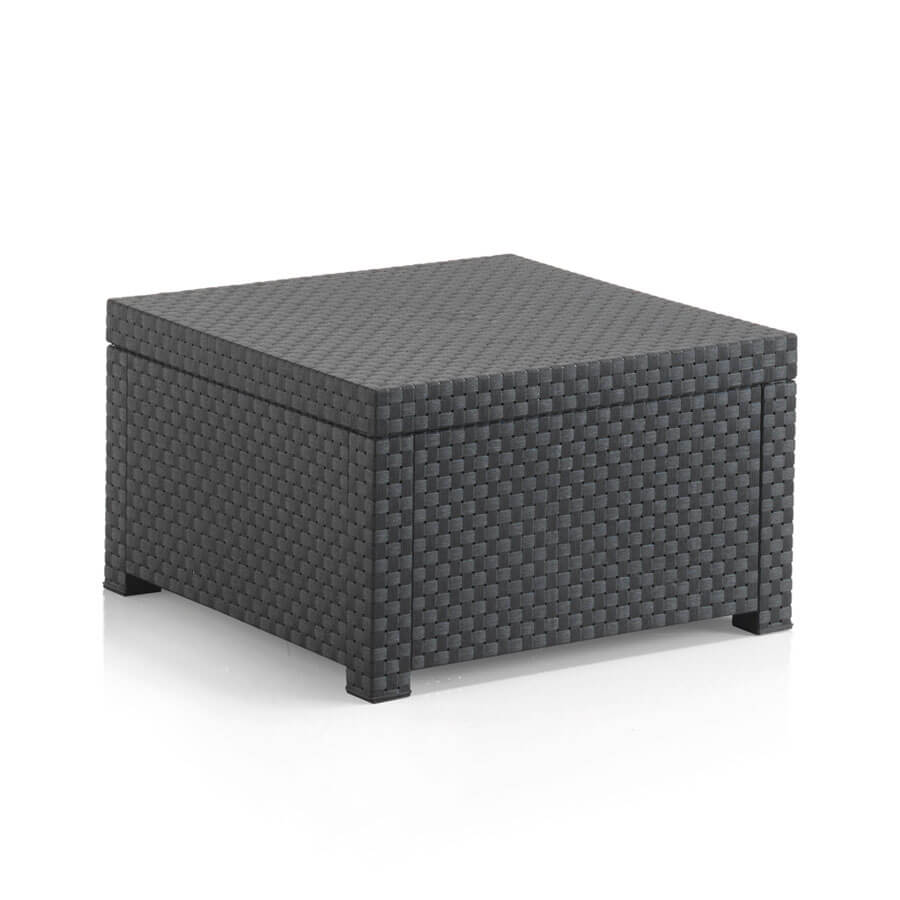 Conjunto de Muebles de Jardín de Plástico Reciclado - Diva Confort | Sofá, Mesa y Sillón Exterior