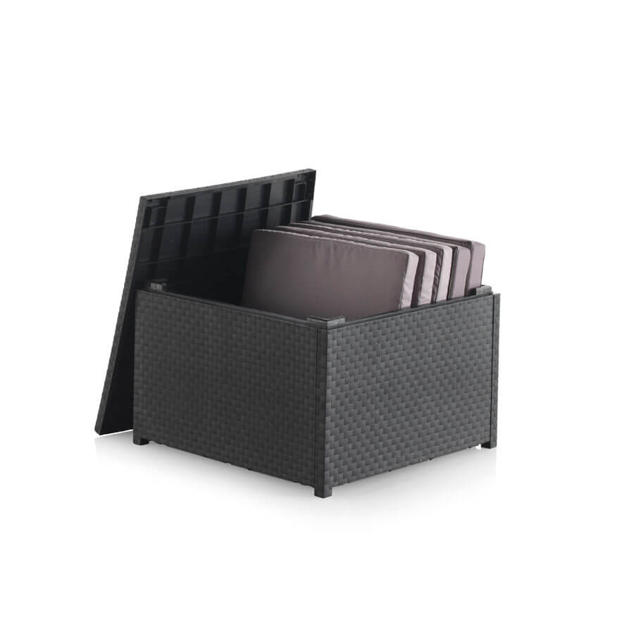 Conjunto de Jardín con Almacenamiento - Diva Confort Storage | Sofá y Mesa de Plástico Reciclado