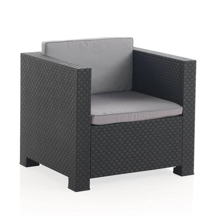 Conjunto de Jardín con Almacenamiento - Diva Confort Storage | Sofá y Mesa de Plástico Reciclado