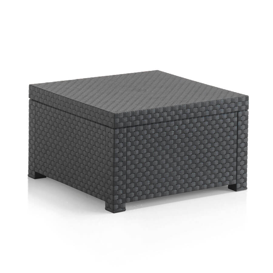 Conjunto de Jardín de Plástico Reciclado - Diva Tête-à-Tête | 2 Sillones y Mesa para Exterior