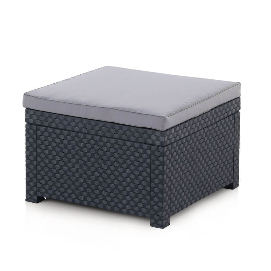 Manhattan Recycled Plastic Garden Furniture Set | Sofa, Ottoman, and Outdoor Armchair