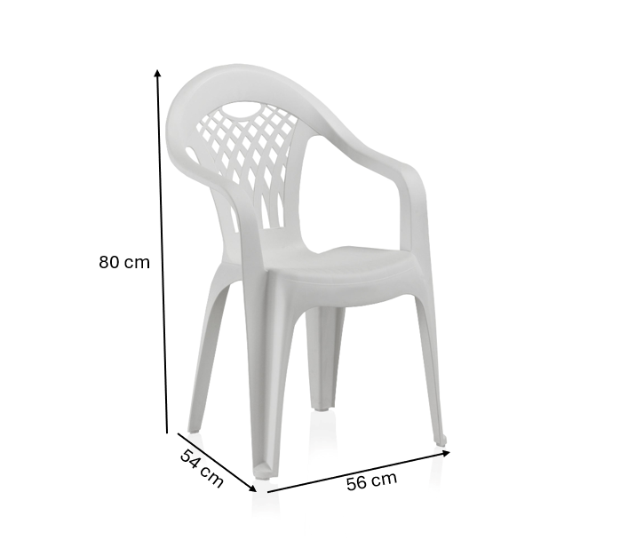 Pack de 6 Sillas Cancún de Plástico Reciclado | Sillas Apilables de Jardín y Catering