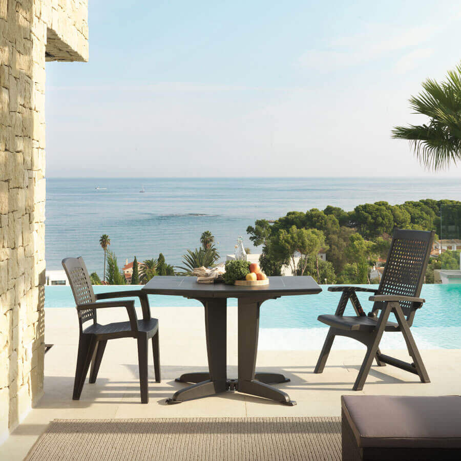 Metal Recliner Chair (Pack of 2) | Multi-Position and Ergonomic Design for the Garden