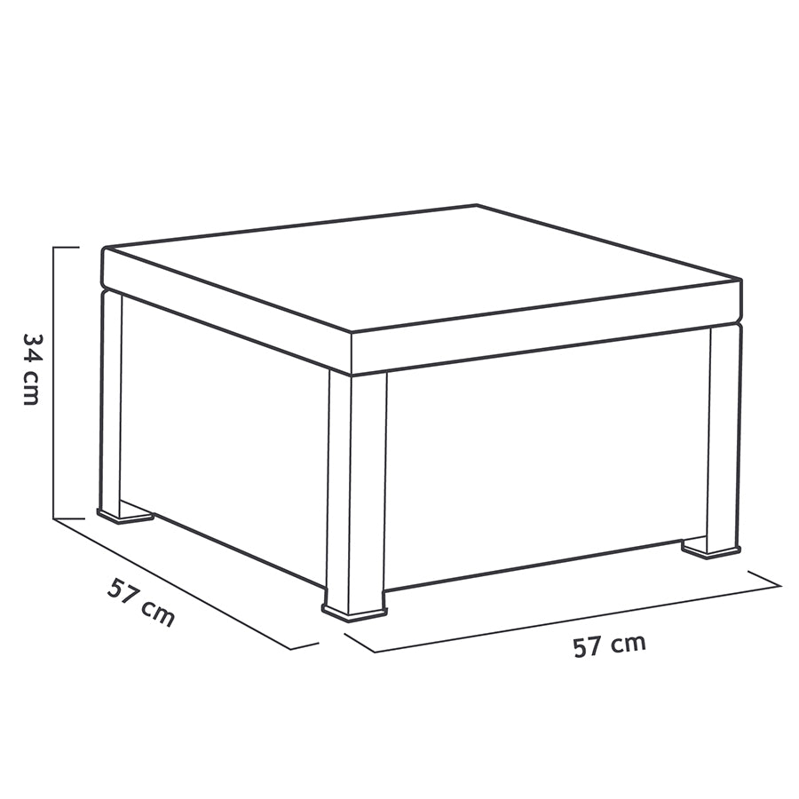 Conjunto de Jardín de Plástico Reciclado - Diva Tête-à-Tête | 2 Sillones y Mesa para Exterior