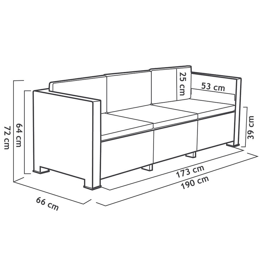 Recycled Plastic Garden Set - Diva Tropea | Sustainable and Elegant Design