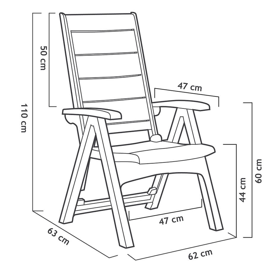 Legno Recliner Chair (Pack of 2) | Multi-Position and Foldable