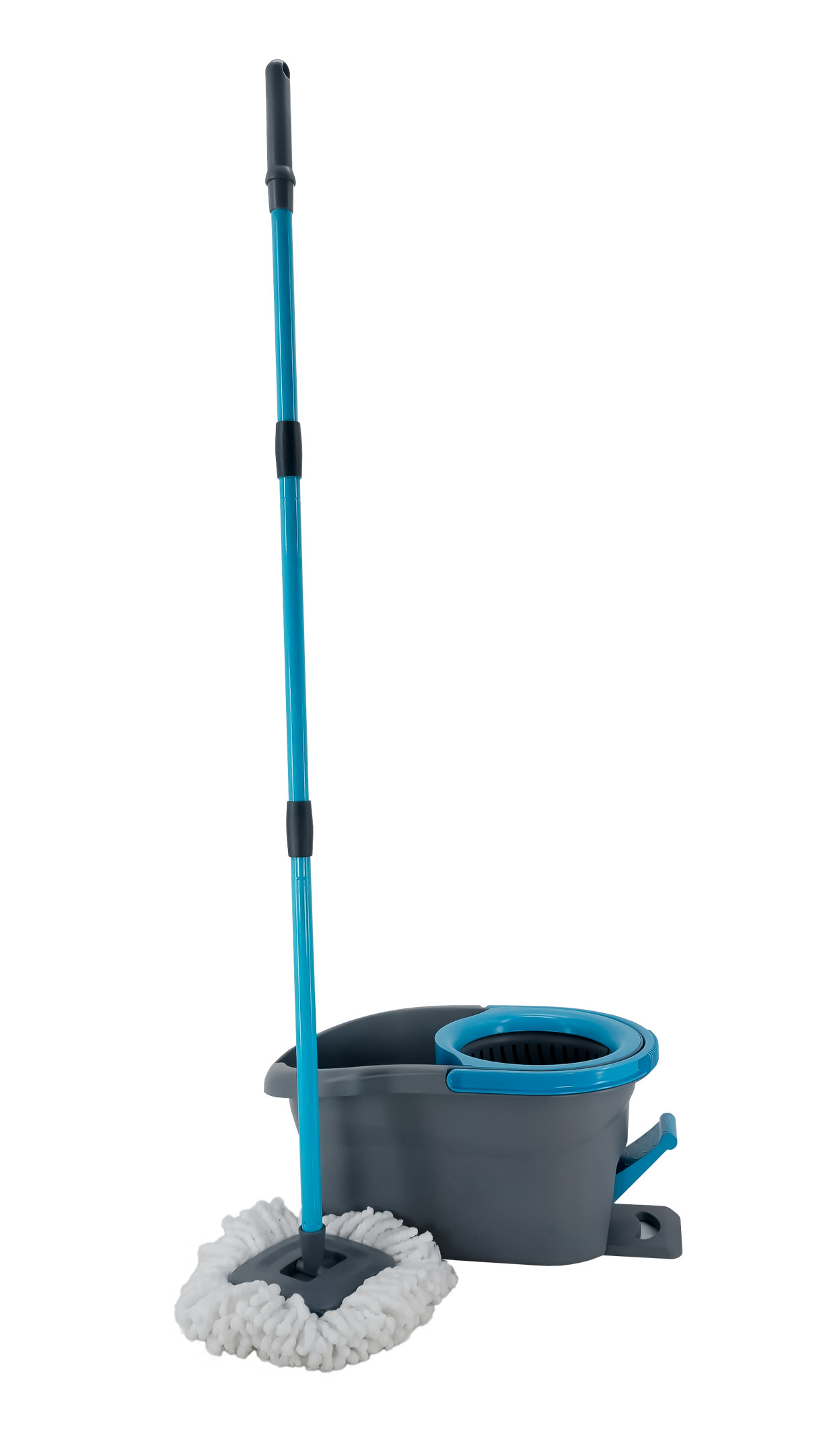 Set de Limpieza Tornado |  Incluye cubo con pedal, mopa de microfibra, escurridor y palo telescópico.