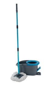 Set de Limpieza Tornado |  Incluye cubo con pedal, mopa de microfibra, escurridor y palo telescópico.