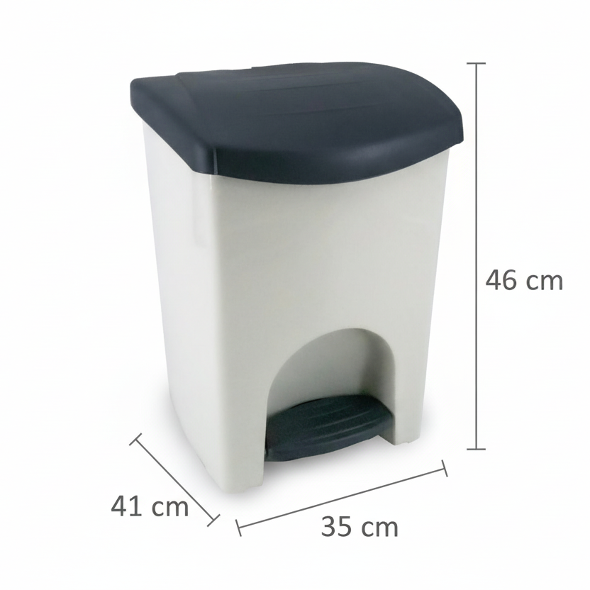 50L Recycling Bin with Lid and Pedal | Eco-Friendly Waste Separation