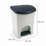 50L Recycling Bin with Lid and Pedal | Eco-Friendly Waste Separation