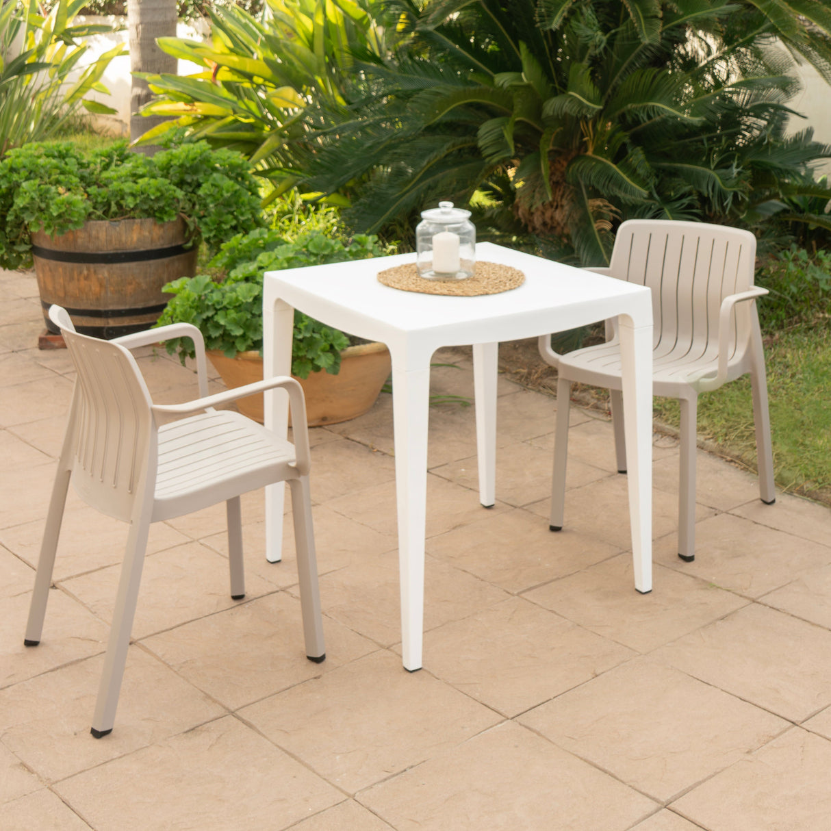 Pack de 4 Sillas Lea | Silla de exterior con diseño moderno - Disponible en 3 colores