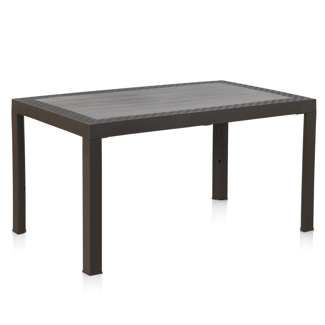 Mesa para uso exterior Dream | Disponible en Marrón y Negro - 140cm x 85cm