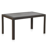 Mesa para uso exterior Dream | Disponible en Marrón y Negro - 140cm x 85cm