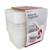 Pack de 20 Cajas de Almacenamiento Life Story 11L Transparentes con Tapa