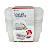 Pack de 20 Cajas de Almacenamiento Life Story 11L Transparentes con Tapa