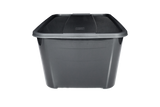 Pack de 2 Cajas Organizadoras de Plástico Negro 45L Life Story con Tapa