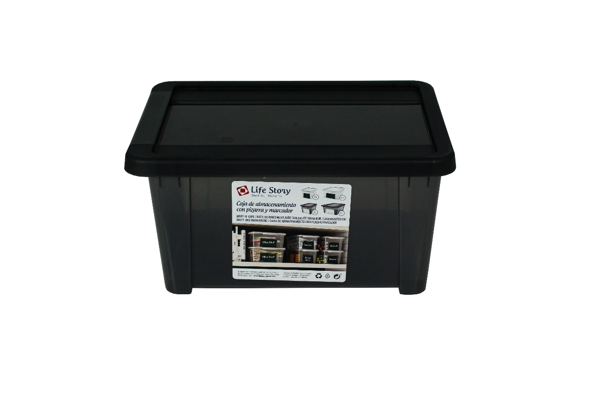 Pack 10 Cajas de Ordenación con Etiqueta de Identificación 5 L