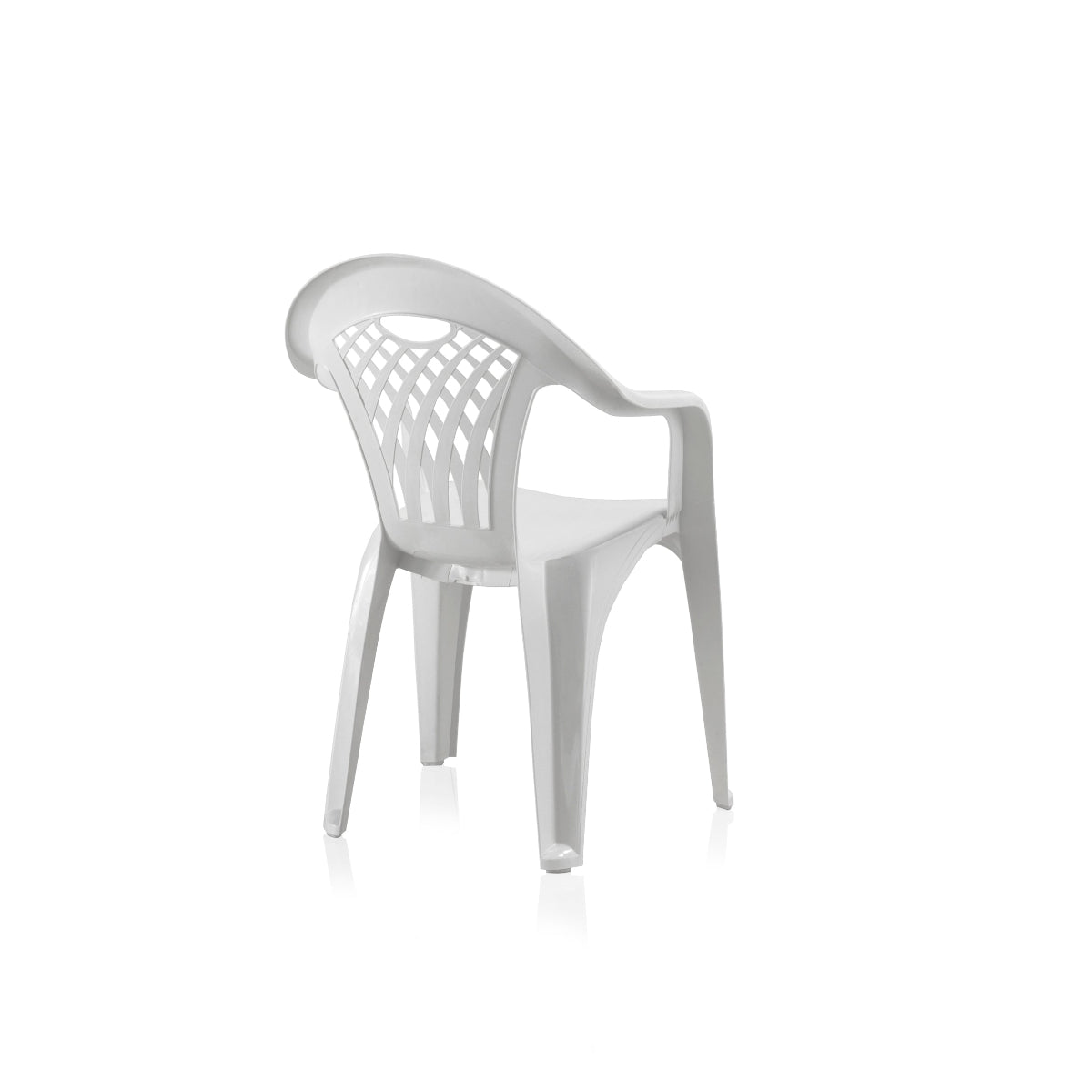 Pack de 6 Sillas Cancún de Plástico Reciclado | Sillas Apilables de Jardín y Catering