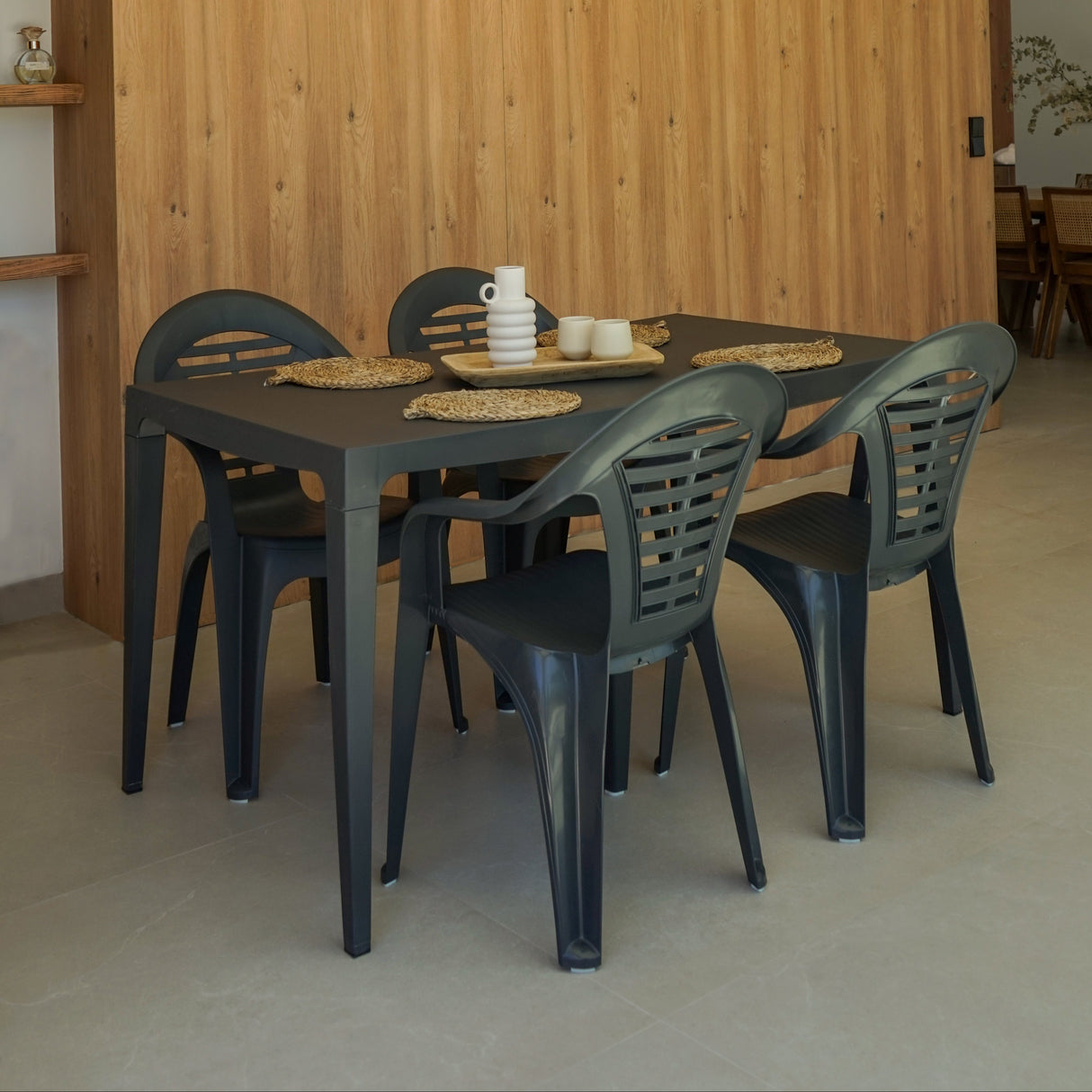 Silla Menorca - Pack de 6 unidades | Sillas de exterior apilables y de alta calidad