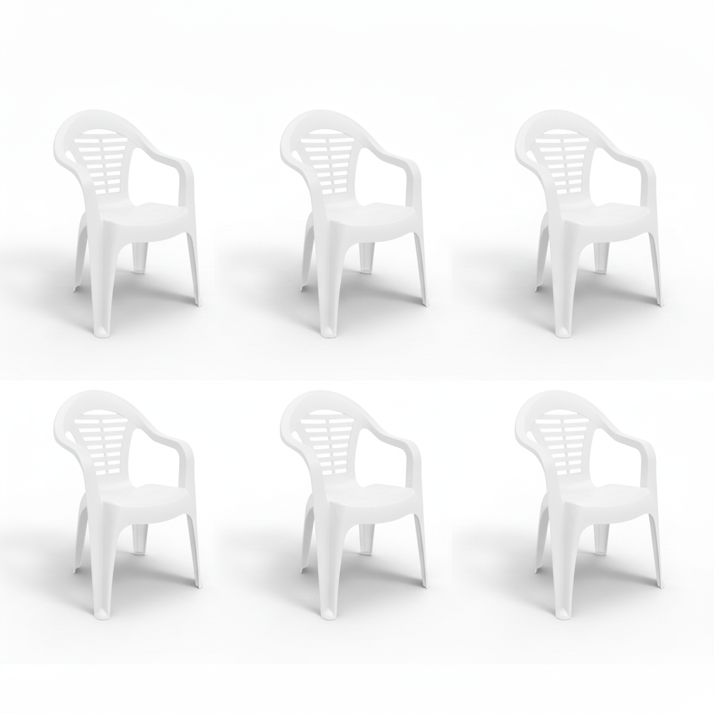 Silla Menorca - Pack de 6 unidades | Sillas de exterior apilables y de alta calidad