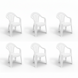Silla Menorca - Pack de 6 unidades | Sillas de exterior apilables y de alta calidad