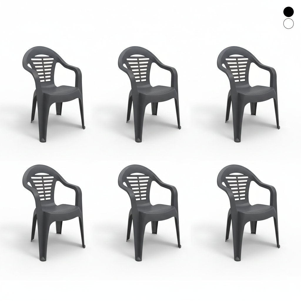 Silla Menorca - Pack de 6 unidades | Sillas de exterior apilables y de alta calidad