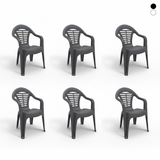 Silla Menorca - Pack de 6 unidades | Sillas de exterior apilables y de alta calidad