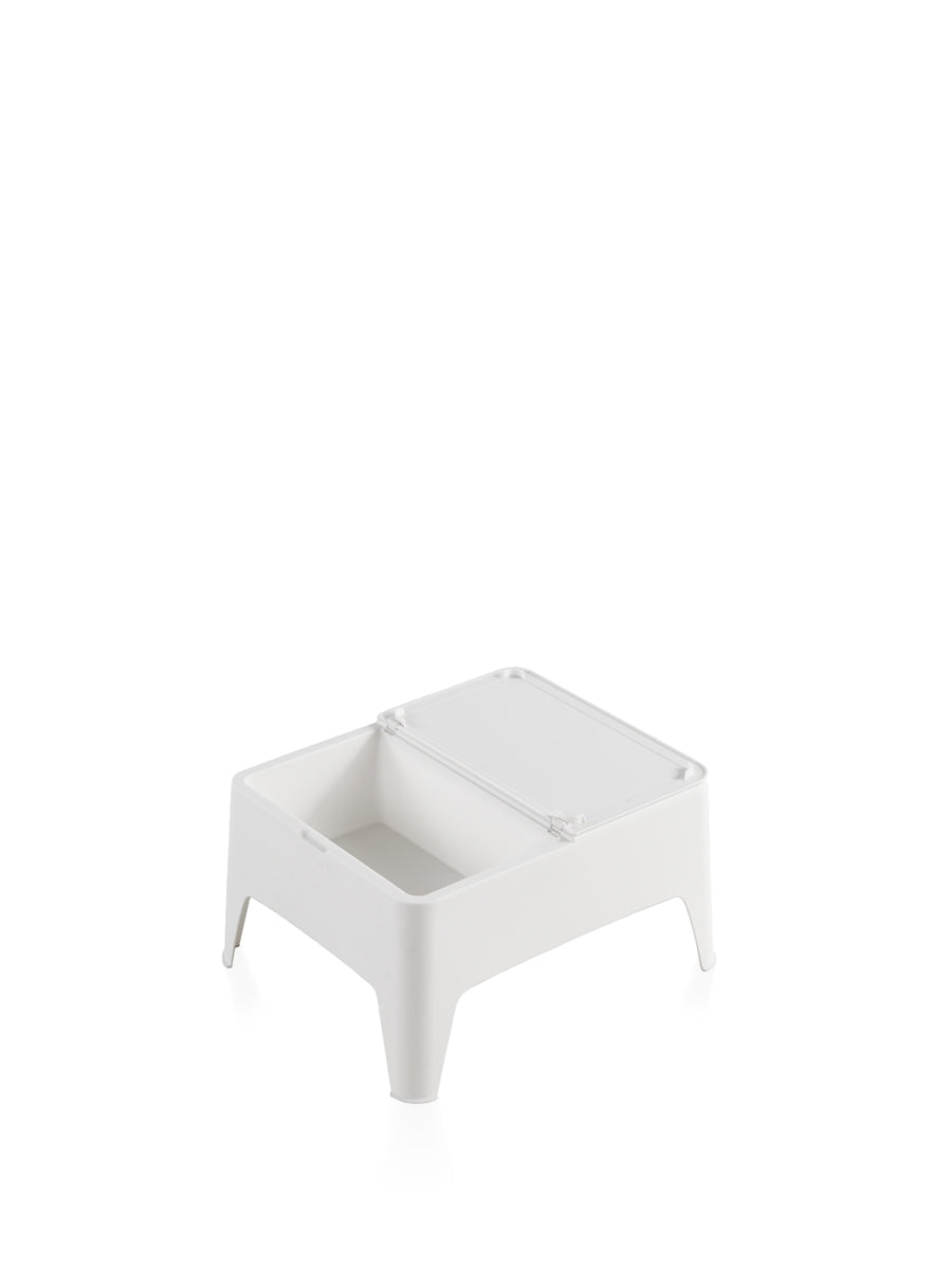 Conjunto de móveis de jardim de plástico reciclado - Costa Blanco | Cadeira e mesa para área externa