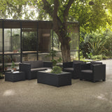 Recycled Plastic Garden Furniture Set - Diva Confort Graphite | Outdoor Sofa and Armchair