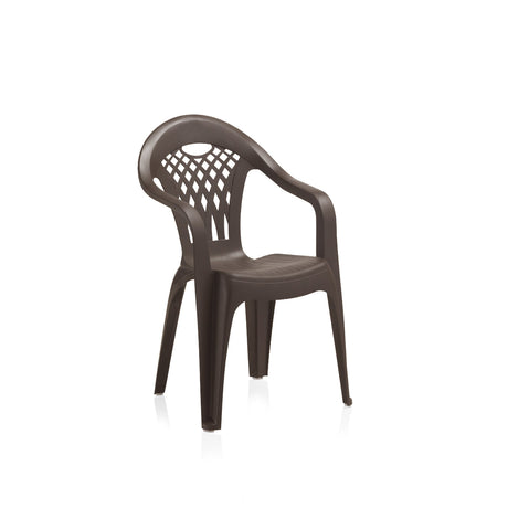 Pack de 6 Sillas Cancún de Plástico Reciclado | Sillas Apilables de Jardín y Catering