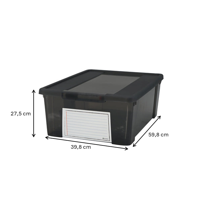 Pack de 6 Cajas Organizadoras 11L con Etiqueta Identificativa