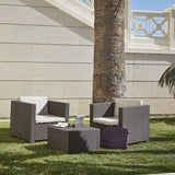 Conjunto de Jardín de Plástico Reciclado - Diva Tête-à-Tête | Sillón y Mesa para Exterior