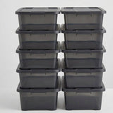 Pack de 10 Cajas Organizadoras con Tapa 6L