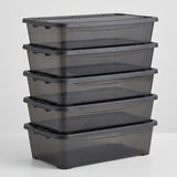 Pack de 5 Cajas Organizadoras con Tapa 6L
