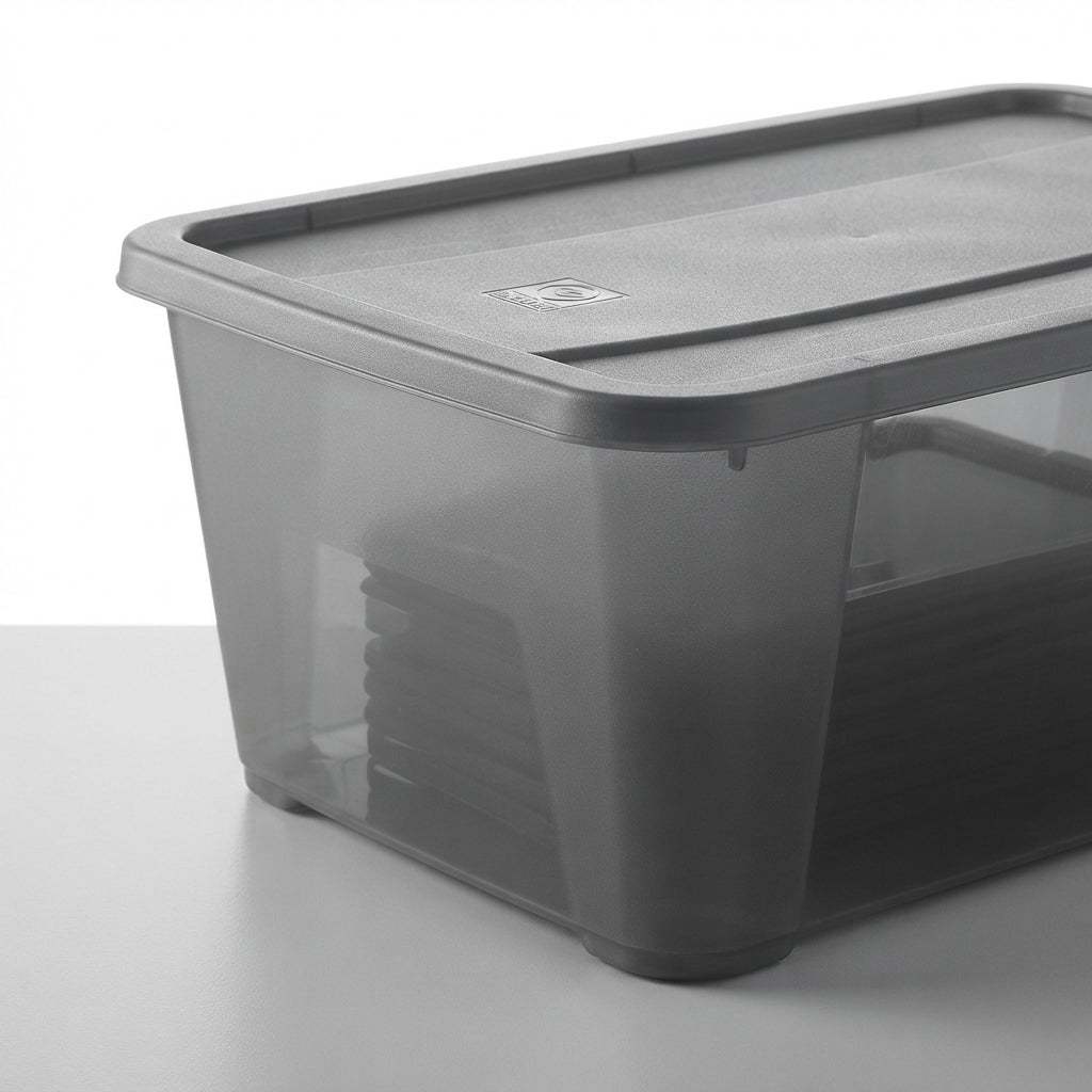 Pack de 10 Cajas Organizadoras con Tapa 6L
